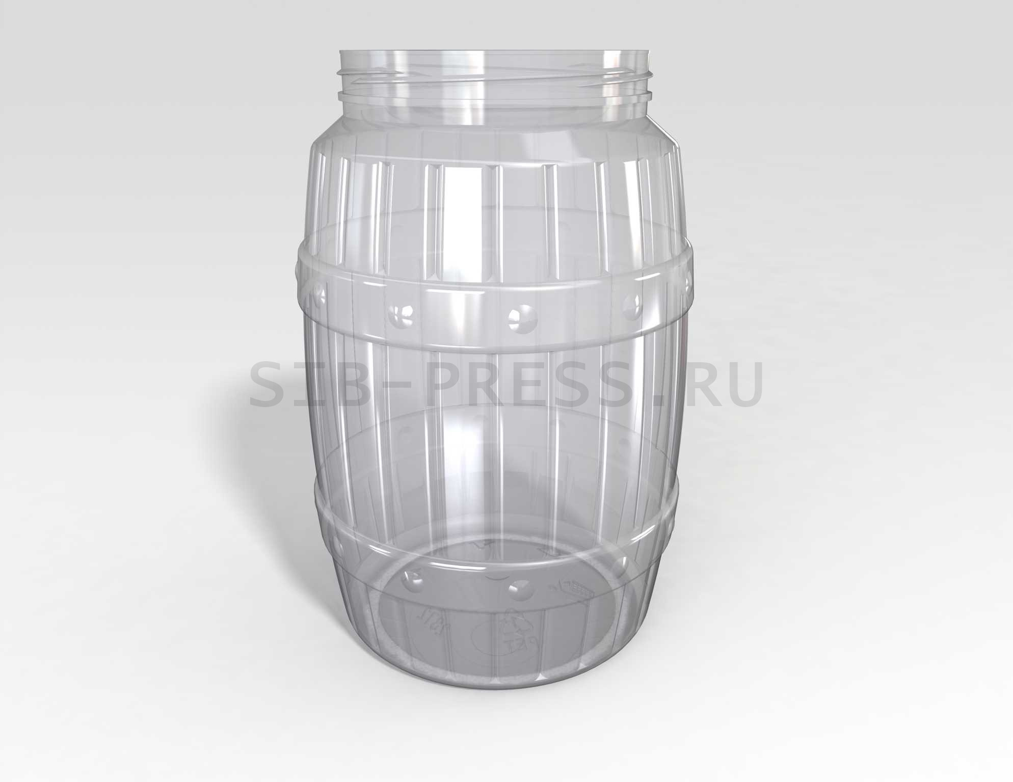 Банка ПЭТ "Бочка" 3000 мл., 110 мм. (арт. 2872)